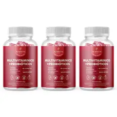 KARUNLIFE - Multivitamínico + Probióticos - Vita A C D E B - 3 Frascos X 60 uni