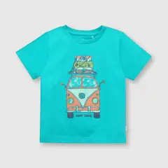 COLLOKY - Polera de bebe niño combie verde (3 a 36 meses)._