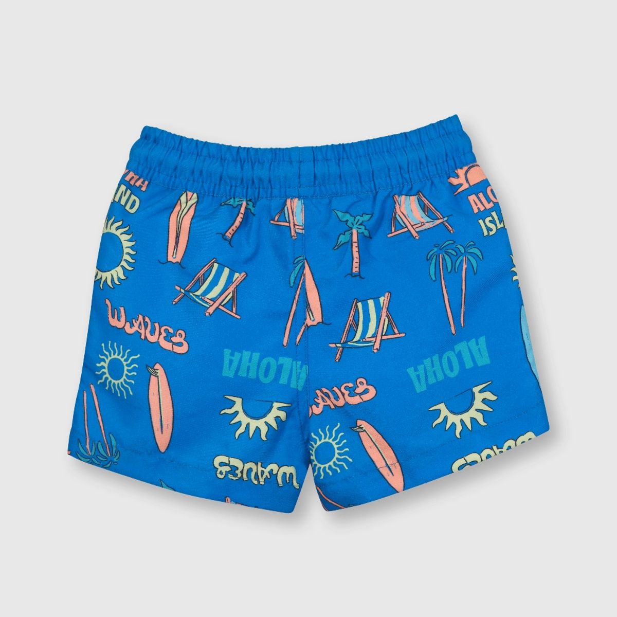 COLLOKY - Traje de baño de bebe niño estampado azul (3 a 36 meses).