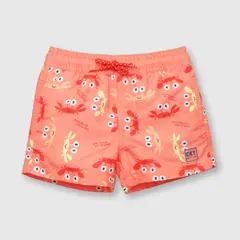 COLLOKY - Traje de baño de bebe niño estampado naranjo (3 a 36 meses).