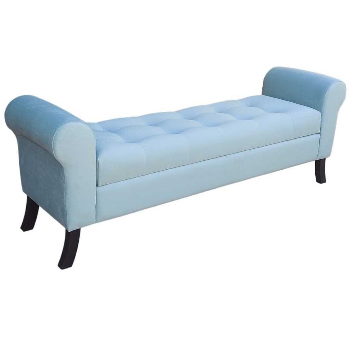 GENERICO - Banqueta Baúl Alejandria Color Menta Tamaño King 170x45x60cm