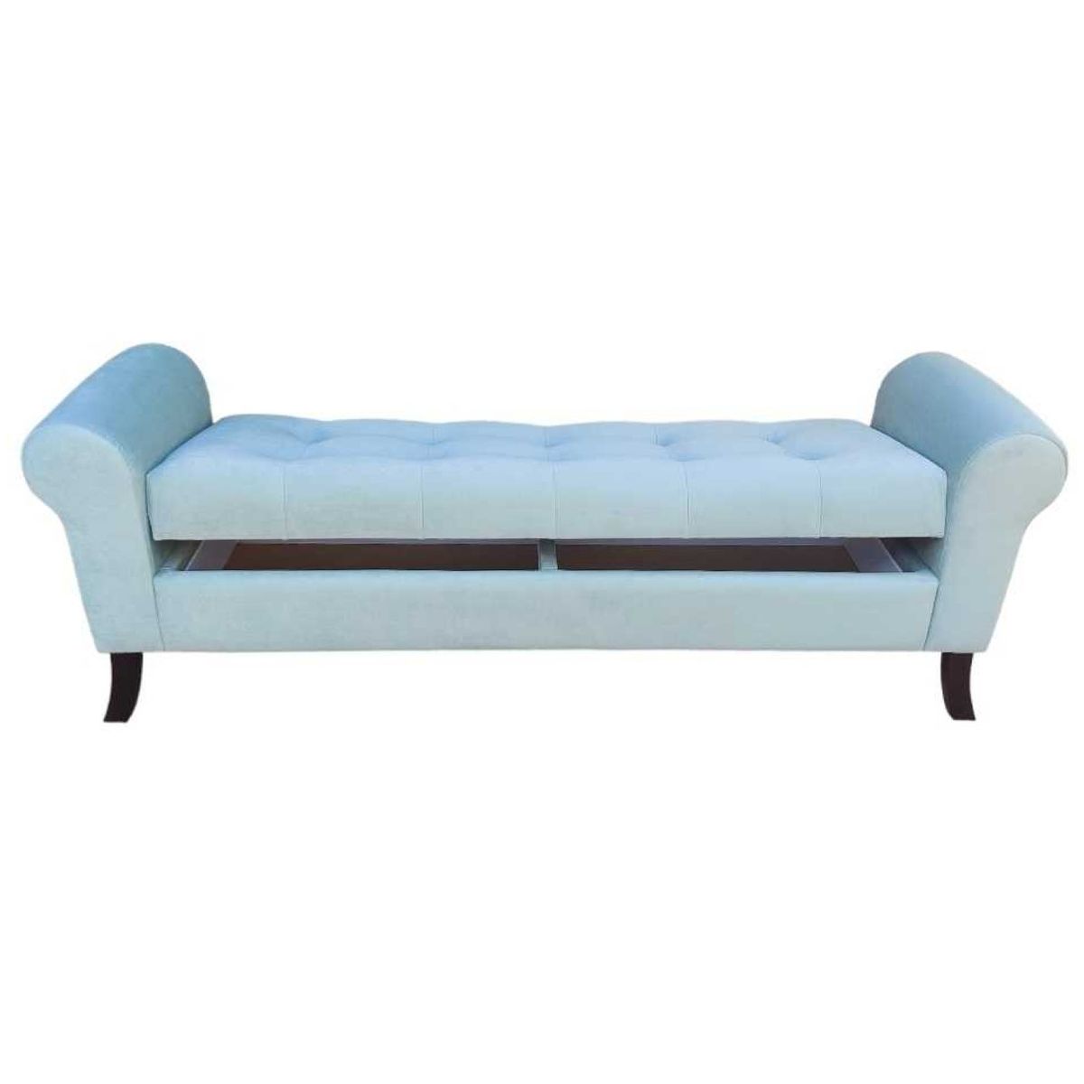 GENERICO - Banqueta Baúl Alejandria Color Menta Tamaño King 170x45x60cm