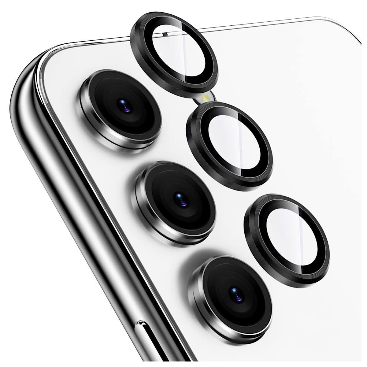 GENERICO - Protector De Camara Para Samsung S23-S23 Plus - Negro