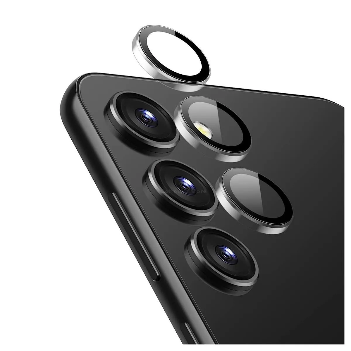 GENERICO - Protector De Camara Para Samsung S23-S23 Plus - Negro