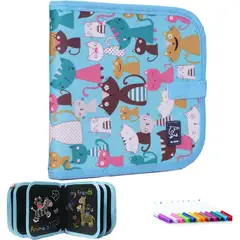 ZG STORE - Tabla de Dibujo Portátil Pizarra Grafiti Borrable y Lápices