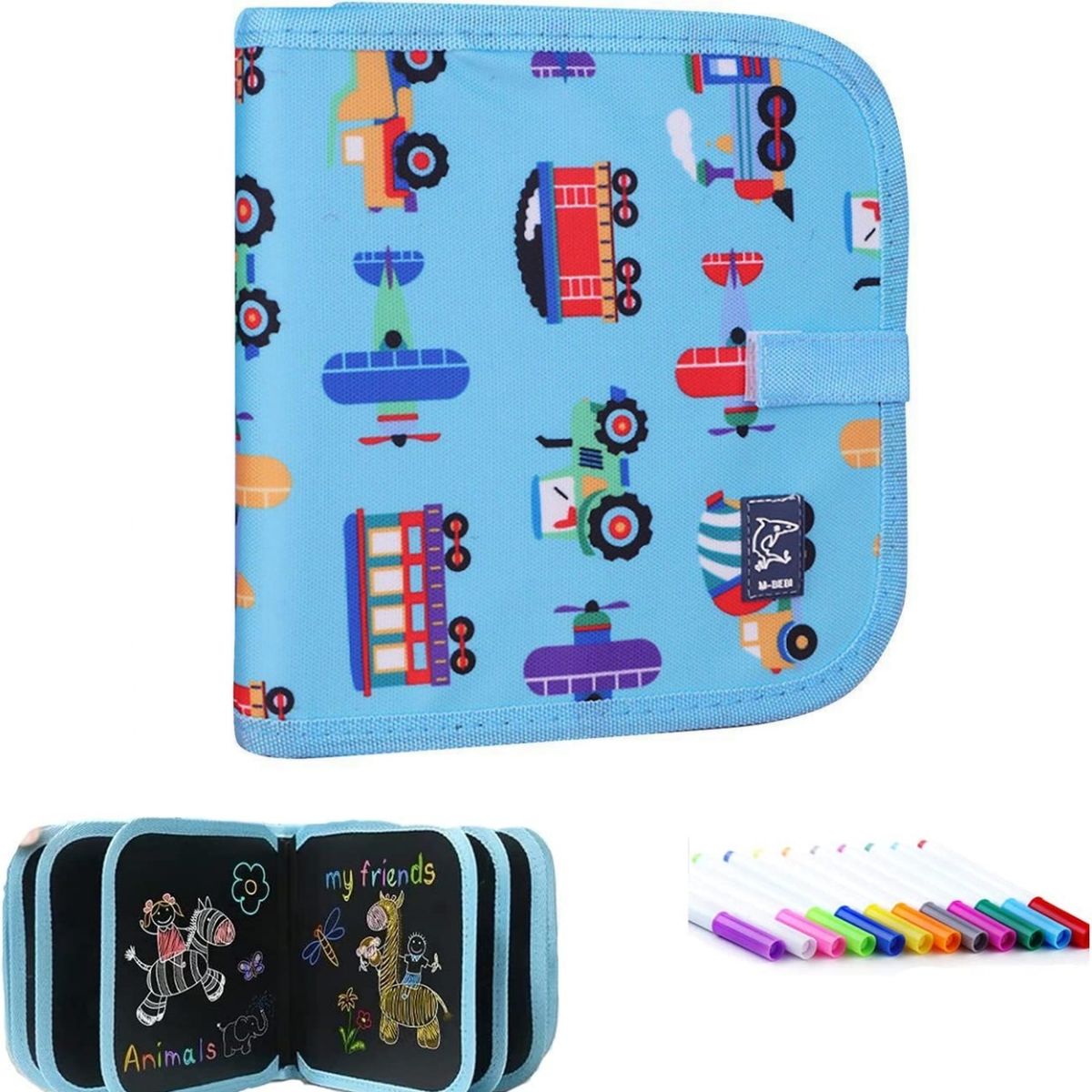 ZG STORE - Tabla de Dibujo Portátil Pizarra Grafiti Borrable y Lápices