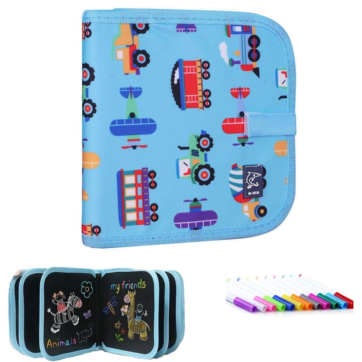 ZG STORE - Tabla de Dibujo Portátil Pizarra Grafiti Borrable y Lápices