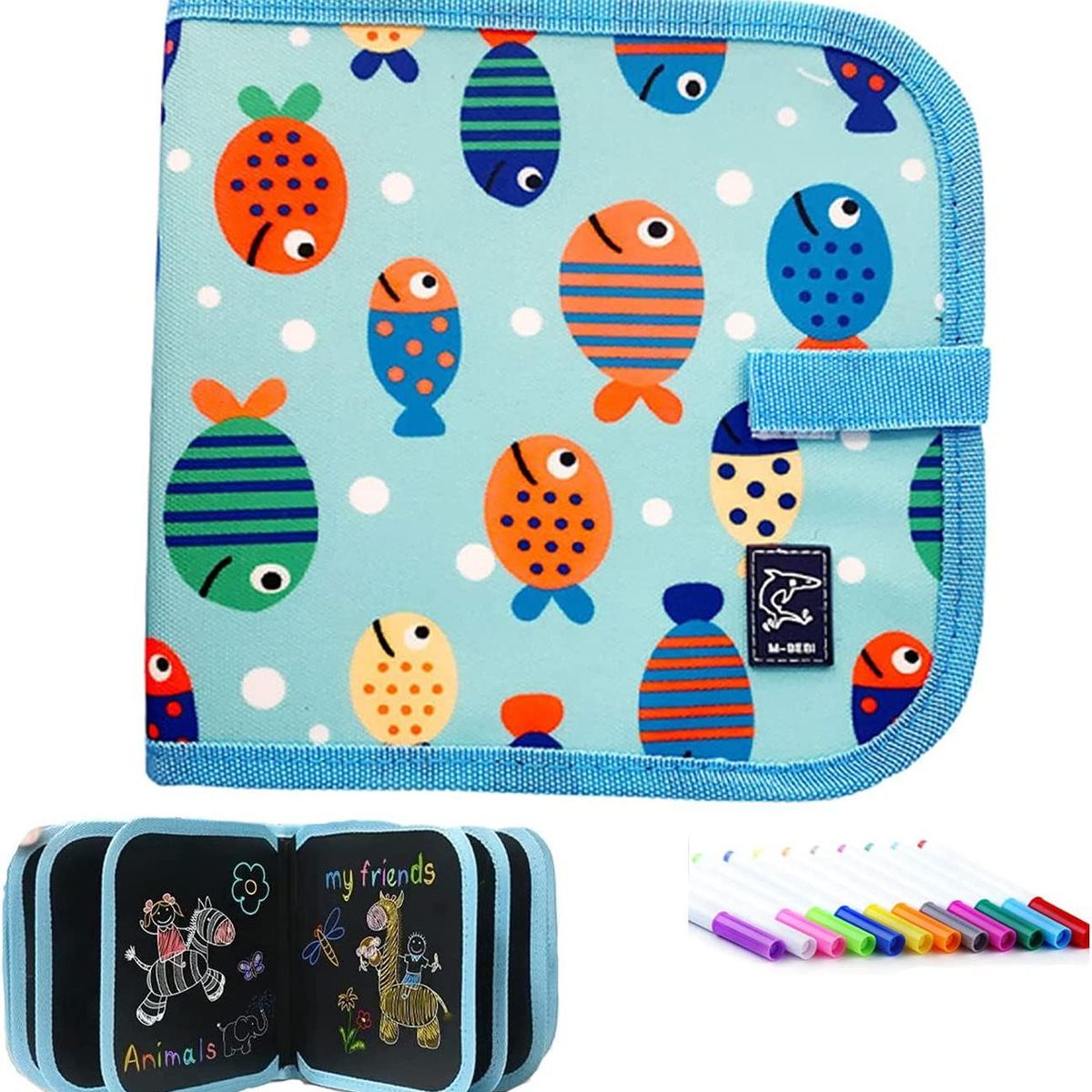 ZG STORE - Tabla de Dibujo Portátil Pizarra Grafiti Borrable y Lápices