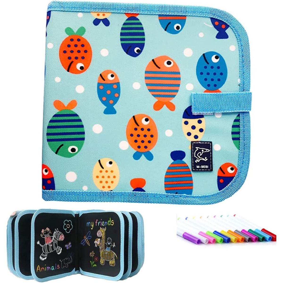 ZG STORE - Tabla de Dibujo Portátil Pizarra Grafiti Borrable y Lápices