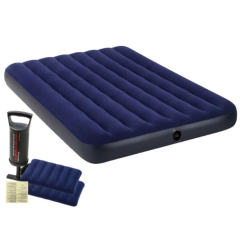 INTEX - Colchón Inflable Intex Set 2 Plazas Classic Downy