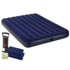 INTEX - Colchón Inflable Set 2 Plazas Classic Downy