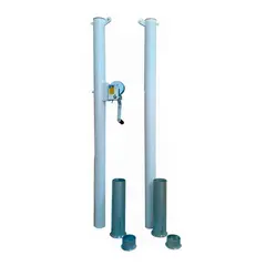 SDFIT - Parantes De Vóleibol Par Acero Tubo 76 Mm Ajustable Mkhdb-07
