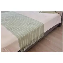 GENERICO - Pieceras Tejidas Para Cama 2 Plaza - King - Algodón Étnico.
