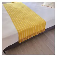 GENERICO - Pieceras Tejidas Para Cama 2 Plaza - King - Algodón Étnico.