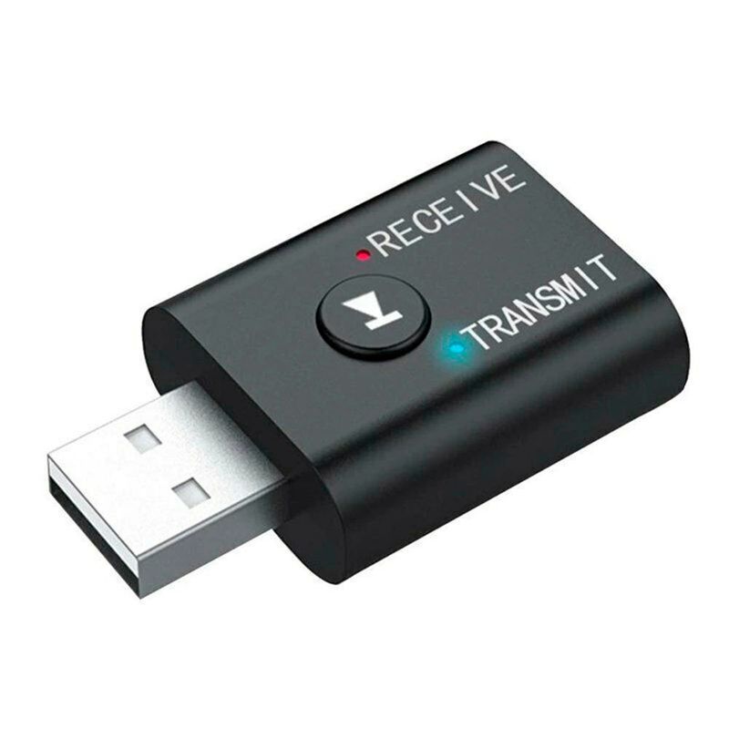 GENERICO - Transmisor Receptor Adaptador Bluetooth 5.0 Para Auto Aux