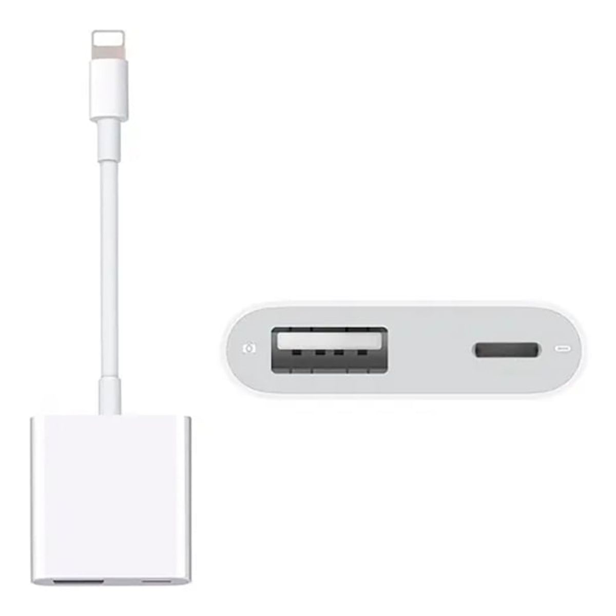 GENERICO - Adaptador USB 3.0 Para iPhone/iPad Con Puerto de Carga 2 en 1