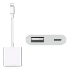GENERICO - Adaptador Otg Usb 3.0 2 En 1, Compatible Con iPhone iPad