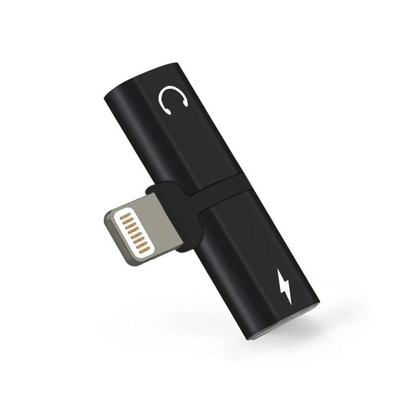 EON - Adaptador Compatible iPhone 2 En 1 Audífonos Y Carga