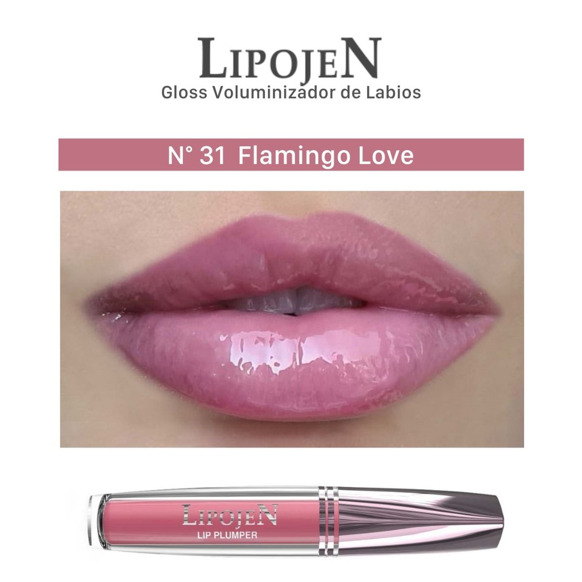 BIOLIFE IMPROVING YOU - Lipojen Labial Gloss Volumen e Hidratación de Labios 31 Flamingo Love