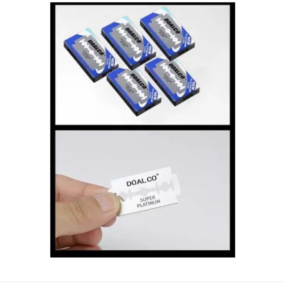 GENERICO - 50 Hojas De Afeitar Para Navajas Cuchilla Barbería