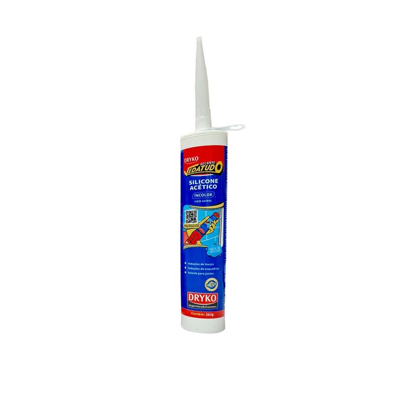 GENERICO - Silicona Acética Con Fungicida 260 Gr - Sellante Vedatudu