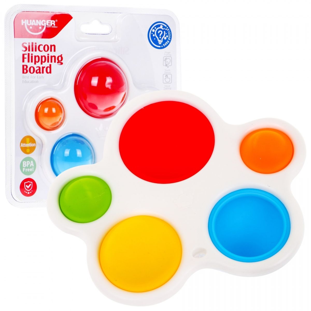 HUANGER - Mi Primer Pop It - Juguete Sensorial Para Bebés - Fidget