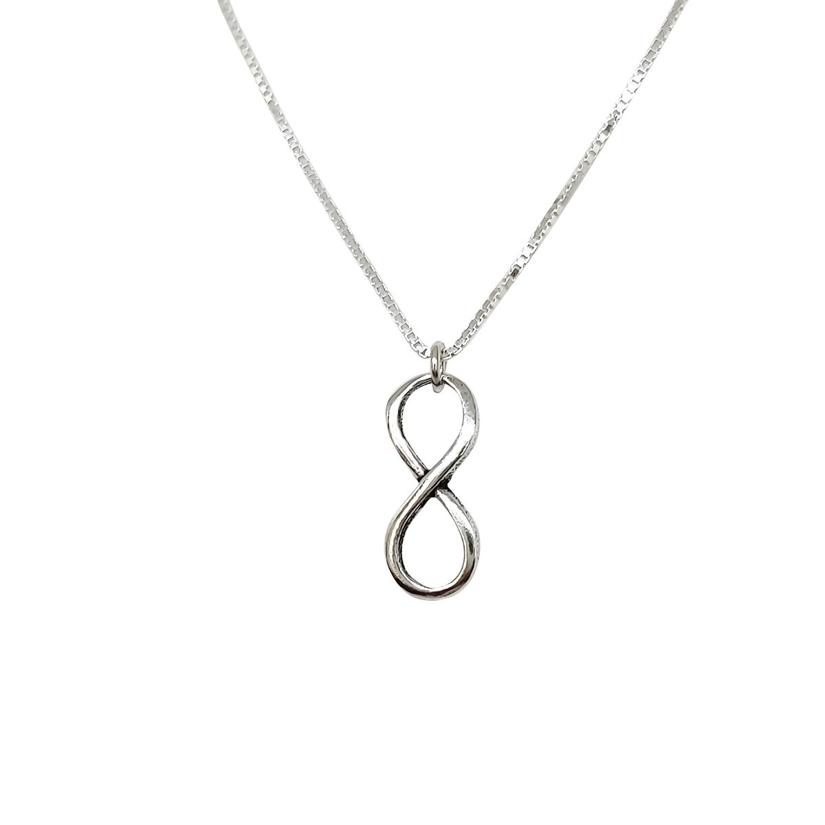 COGGIOLA - Collar Infinito Invertido Plata Fina 925