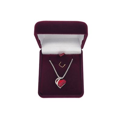 Imagen 2 del producto Collares Plata S925 Colgante Corazón Leafael Infinity Love Cristal