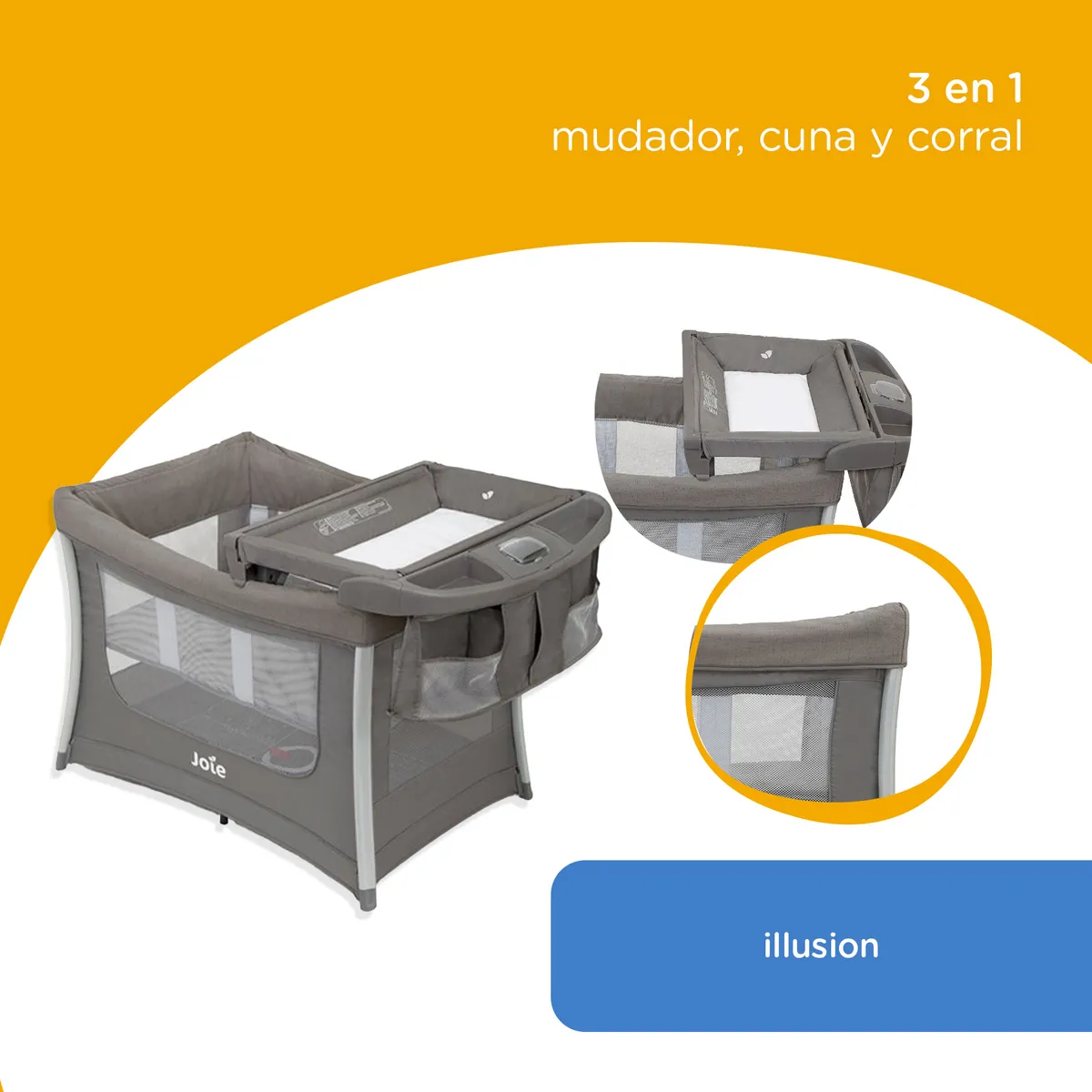 JOIE - Cuna Pack and Play Illusion Nickle