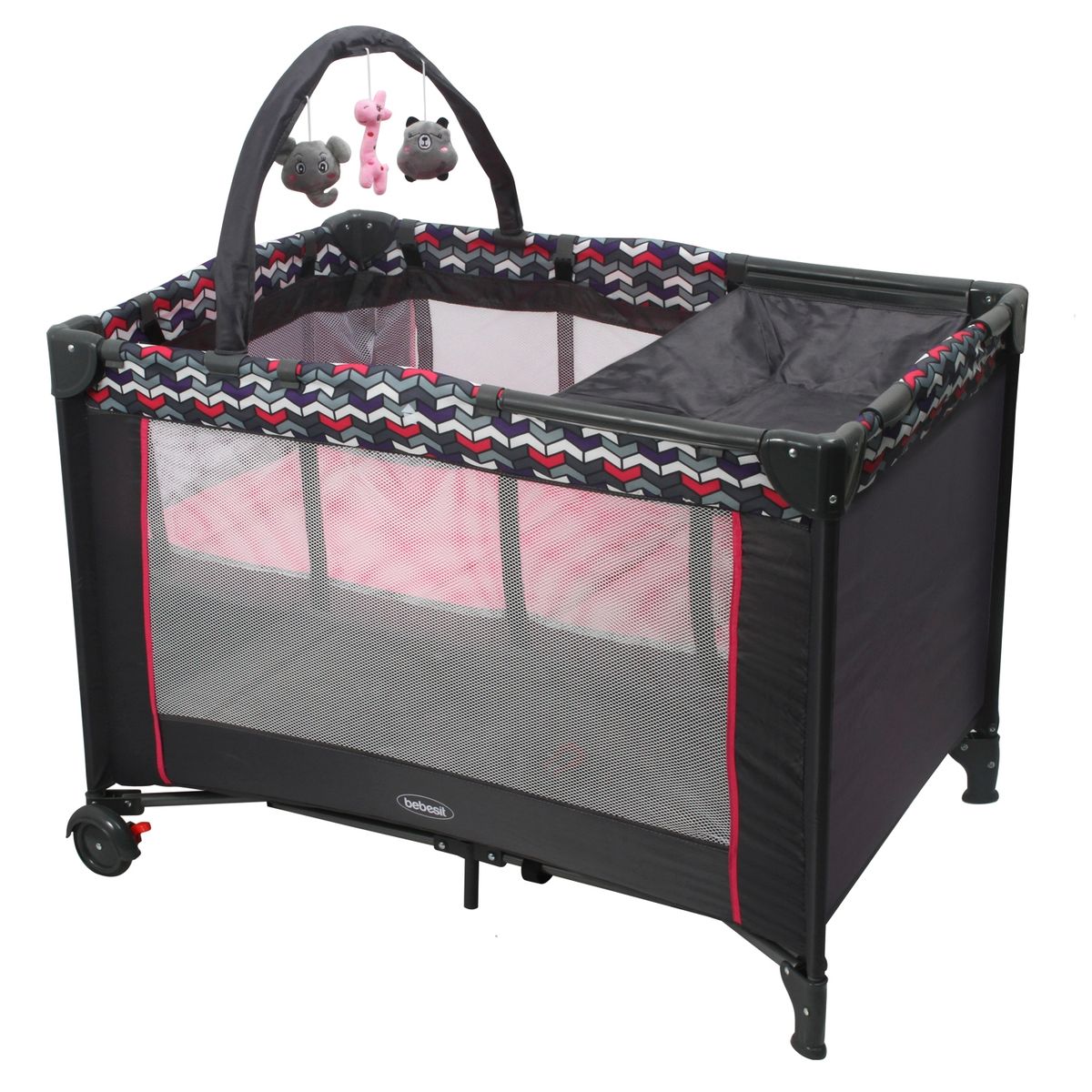 BEBESIT - Cuna Pack and Play Sleep II Rosa Bebesit