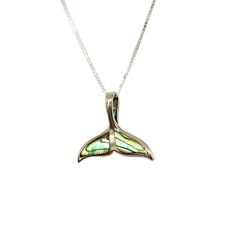 ANDREA COGGIOLA JOYAS - Collar Aleta Abalone Plata Fina 925