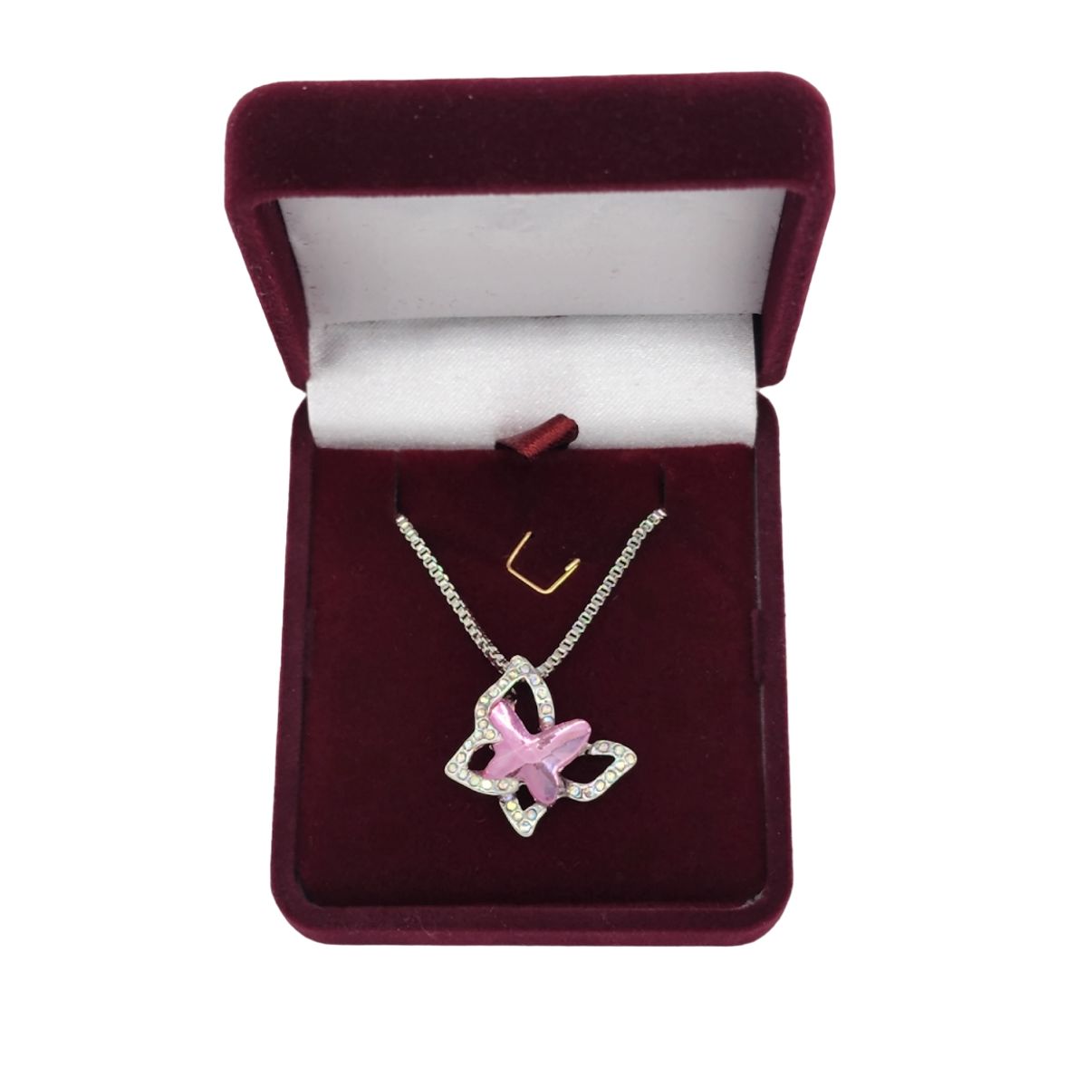 ZG JOYAS - Collar Plata S925 Colgante Spread Your Wings Mariposa Circón