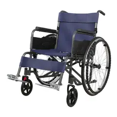 FIRST CARE - SILLA DE RUEDAS STANDARD PLEGABLE AZUL ÓSCURO