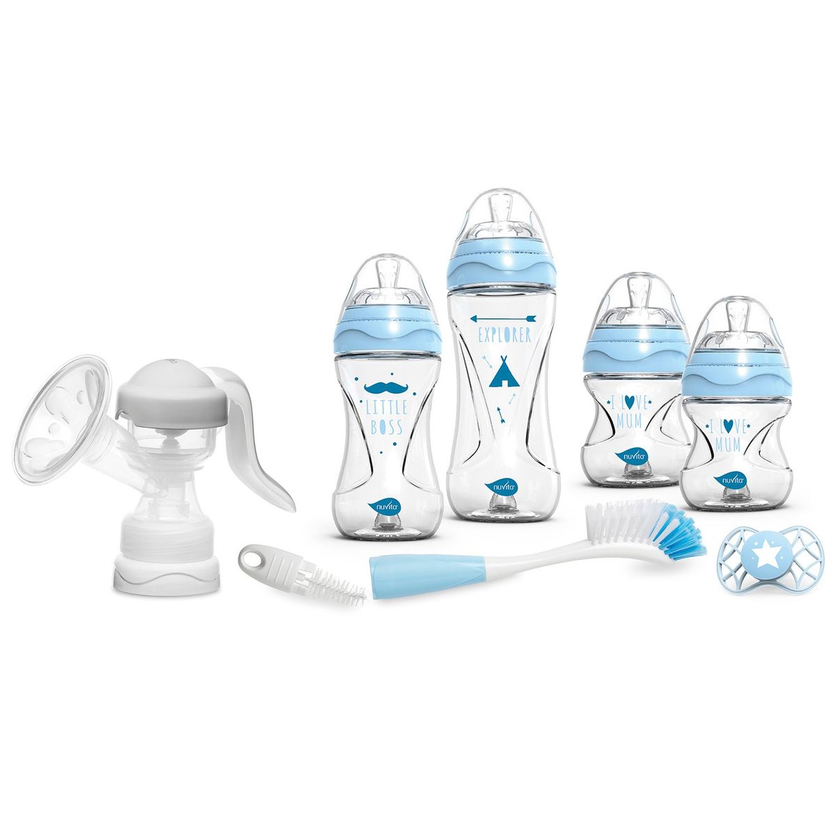 NUVITA - Set Starter Set Bebé 7 Azul Nuvita