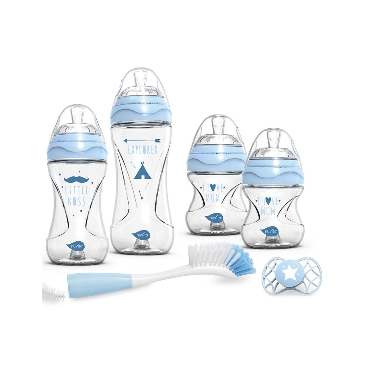 NUVITA - Set Starter Set Bebé 7 Azul Nuvita