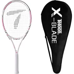 TELOON - Raqueta Tenis Adulto Aluminio Nivel Inicial Color Rosado