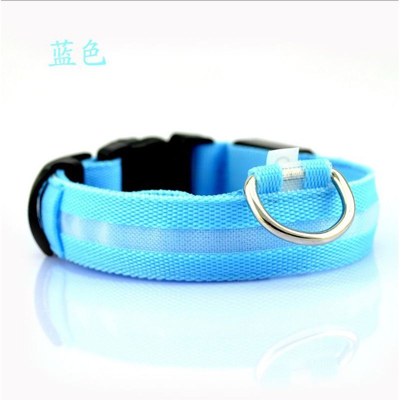GENERICO - TALLA XL COLLAR DE LUZ LED PARA MASCOTAS Recargables CELESTE