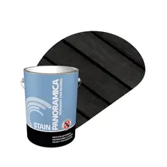 PINTURAS PANORAMICA LTDA - Stain Impregnante Protector para Madera Color Negro Galon