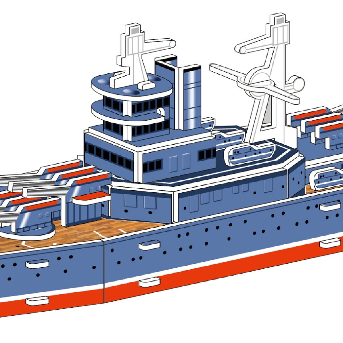 GENERICO - Rompecabezas 3D Bloques de construcción Navío 36 piezas