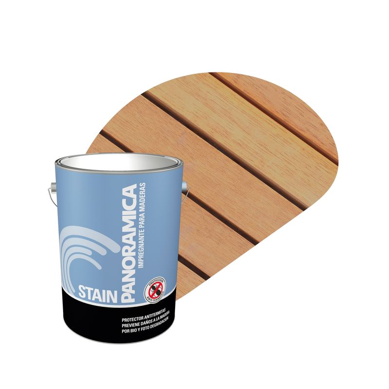 PINTURAS PANORAMICA LTDA - Stain Polidecor Impregnante Protector para Madera Galon color arboleda