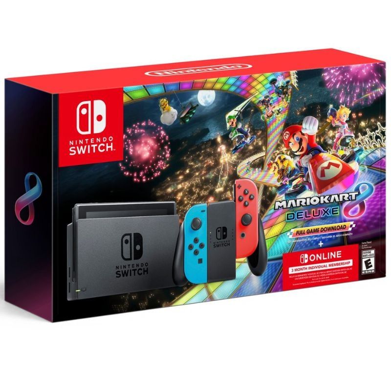 NINTENDO - Consola Nintendo Switch Neon + Mario Kart 8