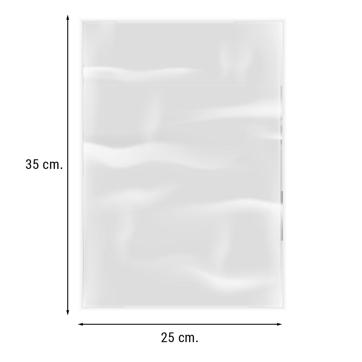 GENERICO - 100 Bolsas Plásticas Polietileno Transparentes 25x35 cm