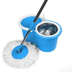 GENERICO - Mopa Trapeador Rotatorio Para Pisos Con Balde.