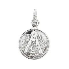 ANDREA COGGIOLA JOYAS - Colgante Medalla Virgen Candelaria 14mm Plata Fina 925
