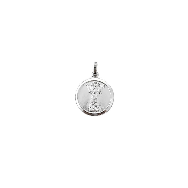 ANDREA COGGIOLA JOYAS - Colgante Medalla Divino Niño 16mm Plata Fina 925