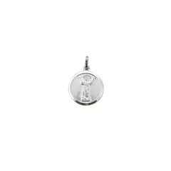 ANDREA COGGIOLA JOYAS - Colgante Medalla Divino Niño 16mm Plata Fina 925