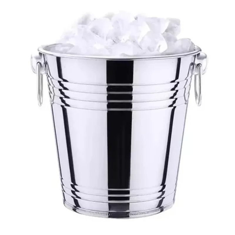 GENERICO - Hielera Con Asas Cubo Para Hielo De 18cm.