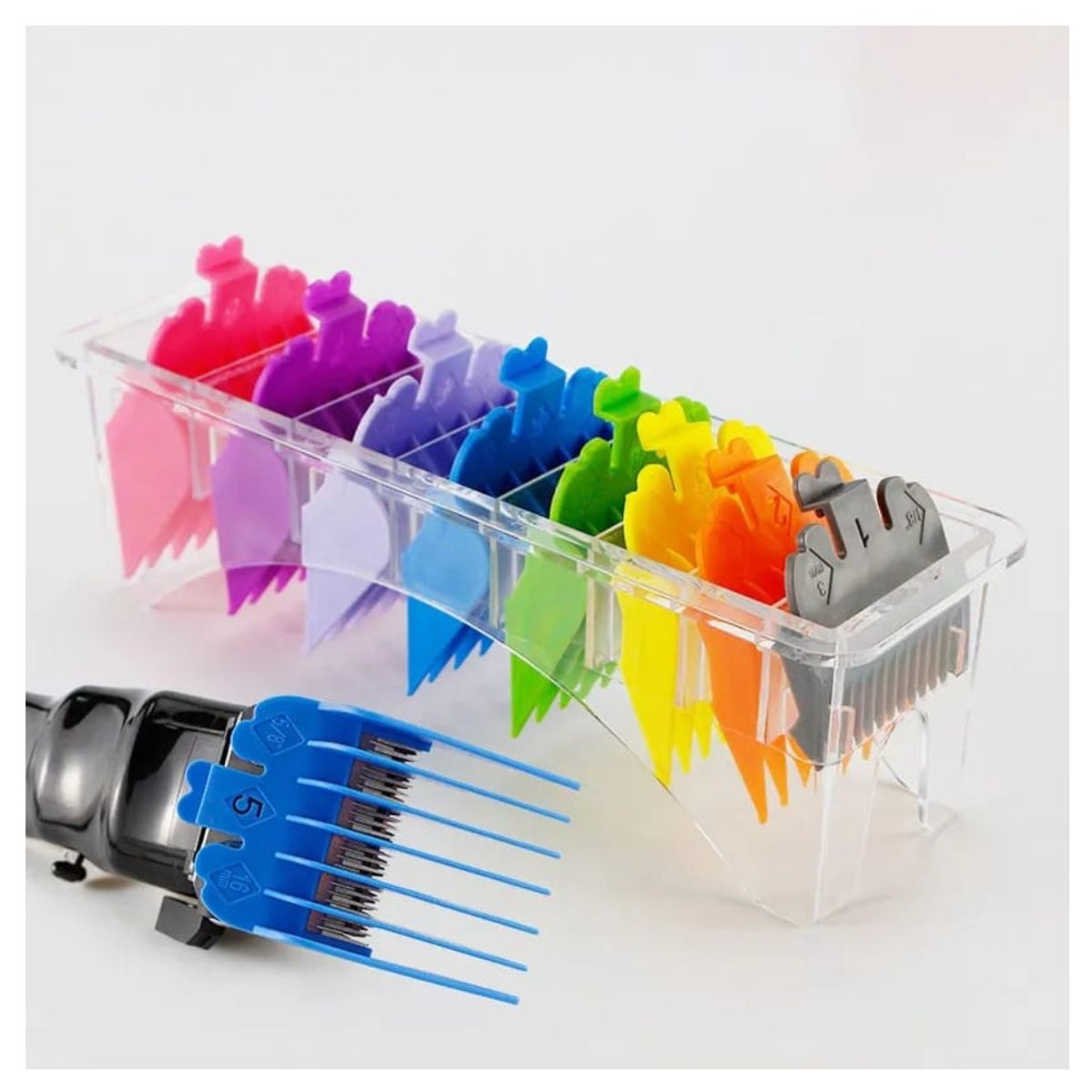 IRM - SET JUEGO DE 8 PEINES GUIA CORTADORA DE CABELLO