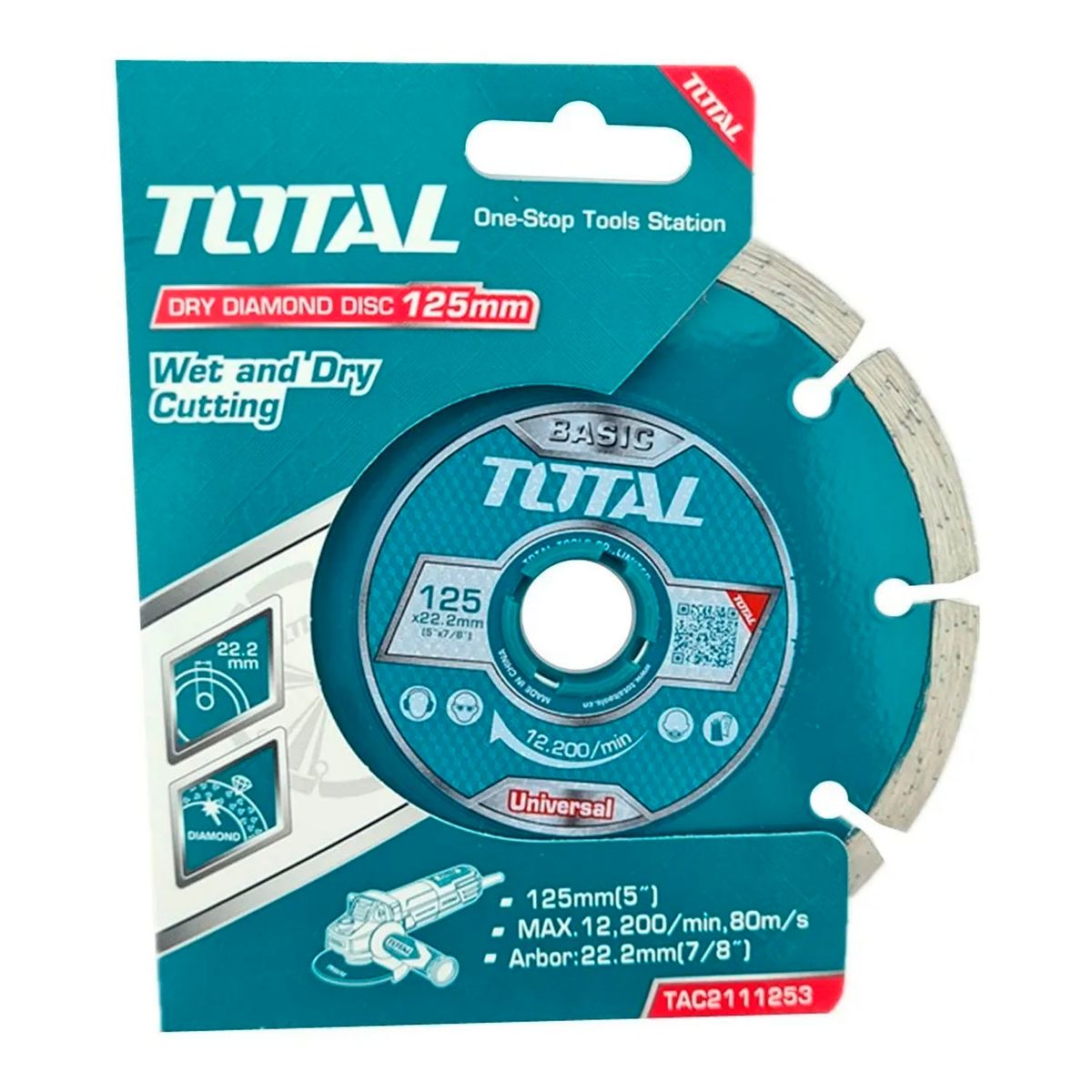 TOTAL TOOLS - Disco Diamantado Segmentado 5 125mm Total Tac2111253