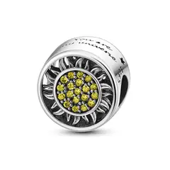 SILVER HEART - Charm Universo y Circones en Plata Fina 925